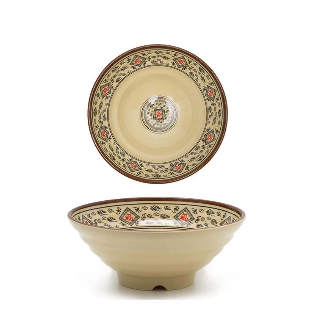 Shatterproof Melamine Ramen & Noodle Bowl – Japanese Commercial-Grade Soup Bowl