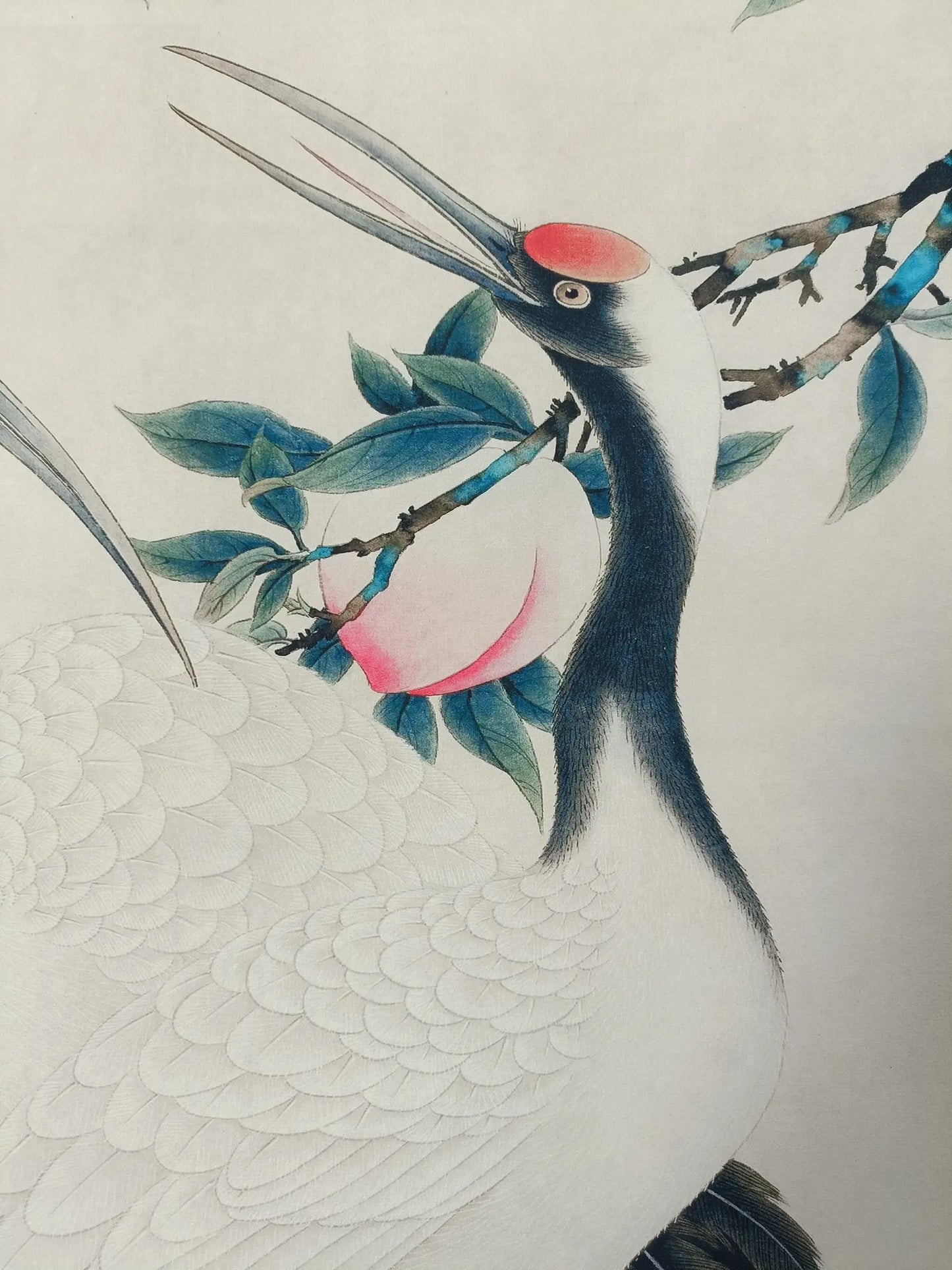 "Congratulations" Three-Foot Vertical Mural Painting – After Qi Baishi (173 × 70 cm)