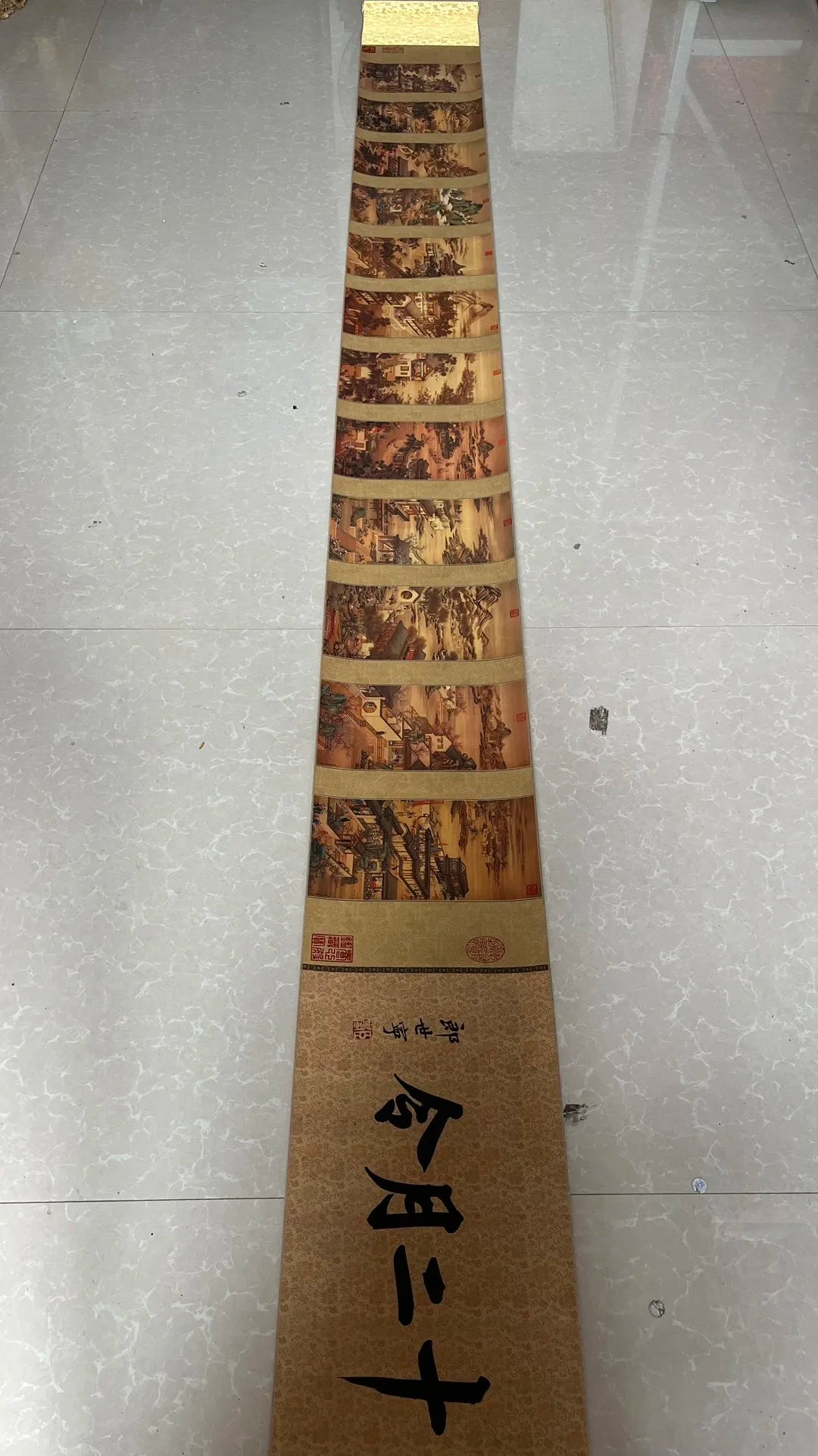 Lang Shining’s “Twelve Months” Painting – Scroll Painting Mural