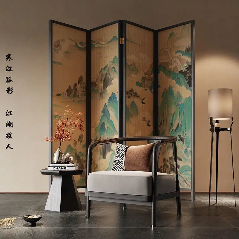 Zen Roon Dividers Chinese Zen Room Divider Screen – Wabi‑Sabi Song‑Style Partition – Far ...