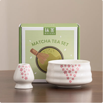 Ceramic Matcha Bowl Set – Two-Piece Stoneware