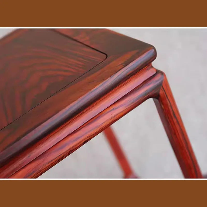 Ming & Qing Classical Solid Wood Flower Stand – Ming-Style Mortise & Tenon Pedestal Table