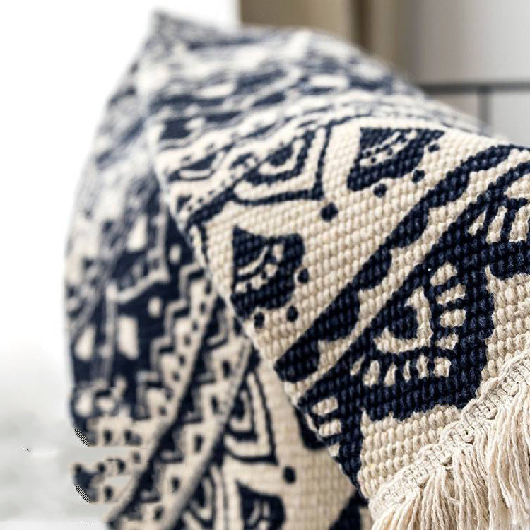 Beautiful Blue and White Tapestry Handmade Carpet Bedroom Bedside