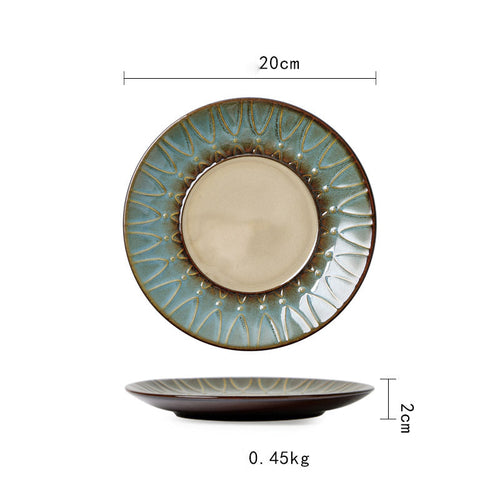 Vintage Japanese Style Ceramic Plates