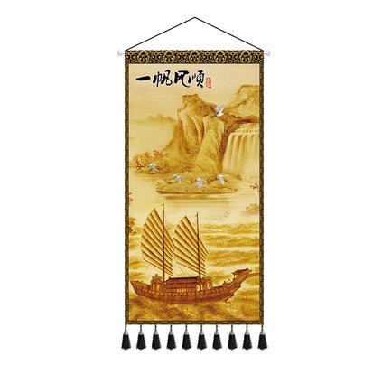 Chinese Style Water Shengcai Large Tapestry