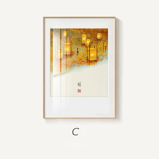 Modern Minimalist Chinese Landscape Wall Painting
