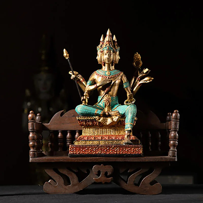Southeast Asian Style Home Decoration, Sofa Model, Solid Wood Decoration, Living Room Buddha Base, Porch