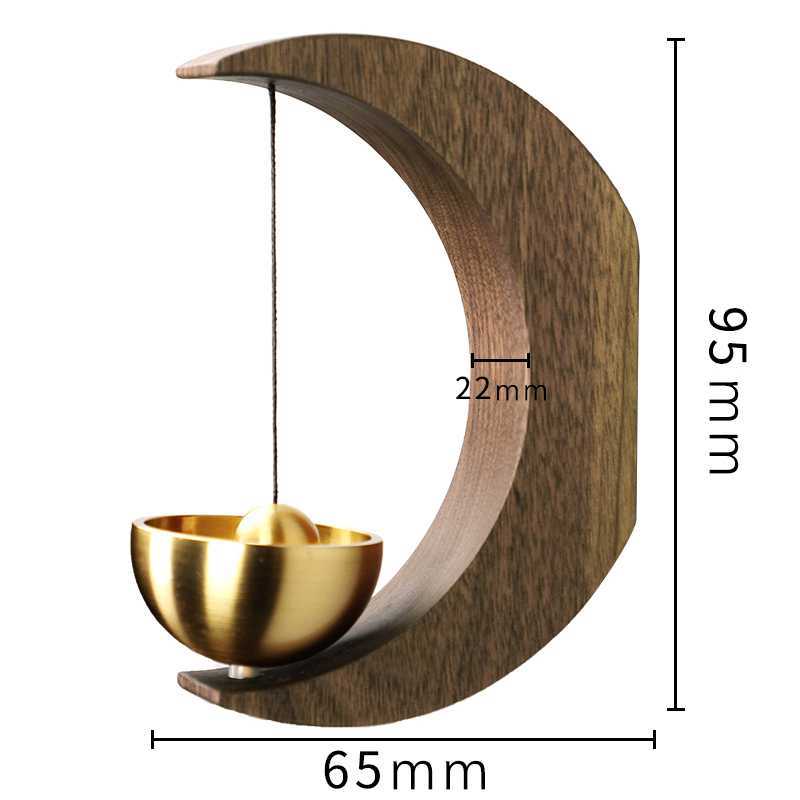Japanese Suction Wind Chime Solid Wood and Reminder Bell