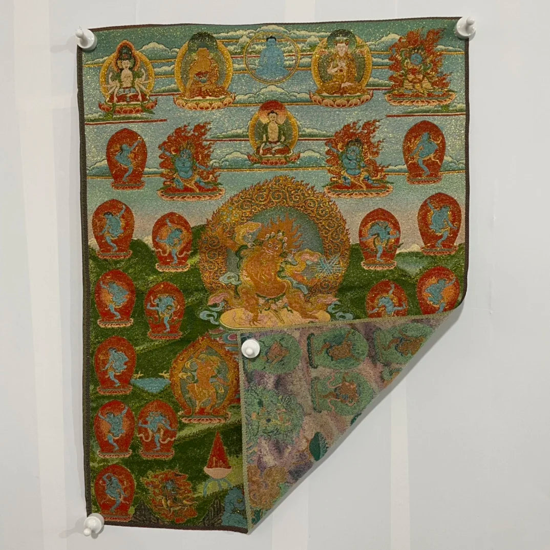 35" Vajrapani Bodhisattva Tibetan Brocade Thangka