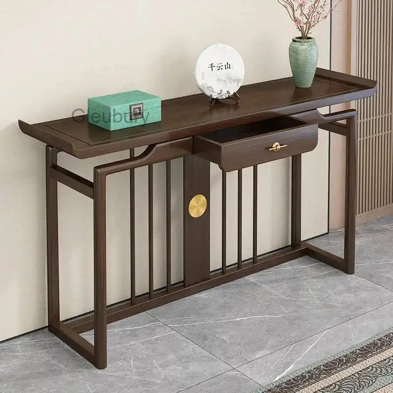 Rustic Chinese Console Table – Traditional Antique-Style Accent Table