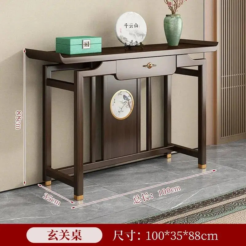 Rustic Chinese Console Table – Traditional Antique-Style Accent Table