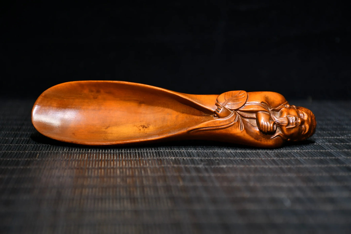6" Boxwood Lu Yu Tea God Statue – Tea Ceremony Scoop & Altar Figure