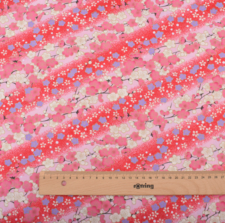 Japanese Style with Wind Stamping Handmade Fabric