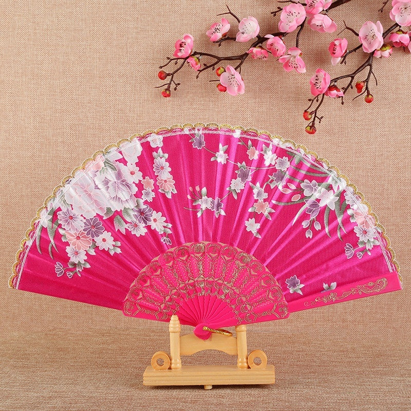 Silk Cloth Phnom Penh Chinese Traditional Dance Fan