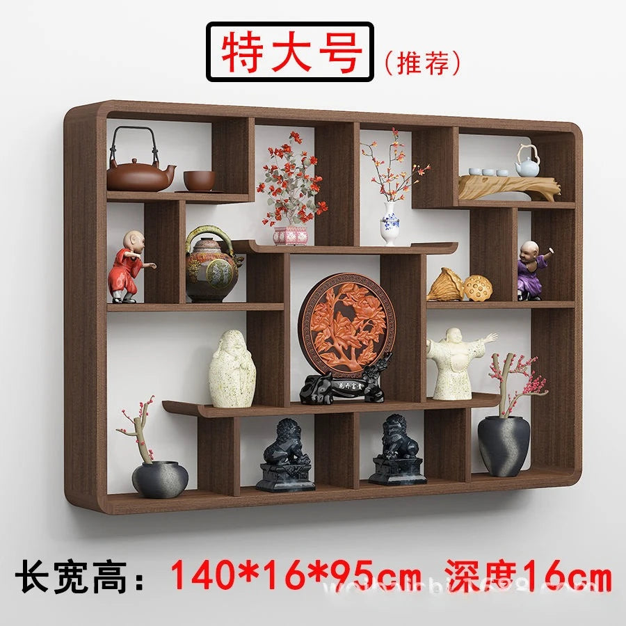 Solid Wood Duobao Bogu Display Shelf | Modern Chinese Curio Etagere