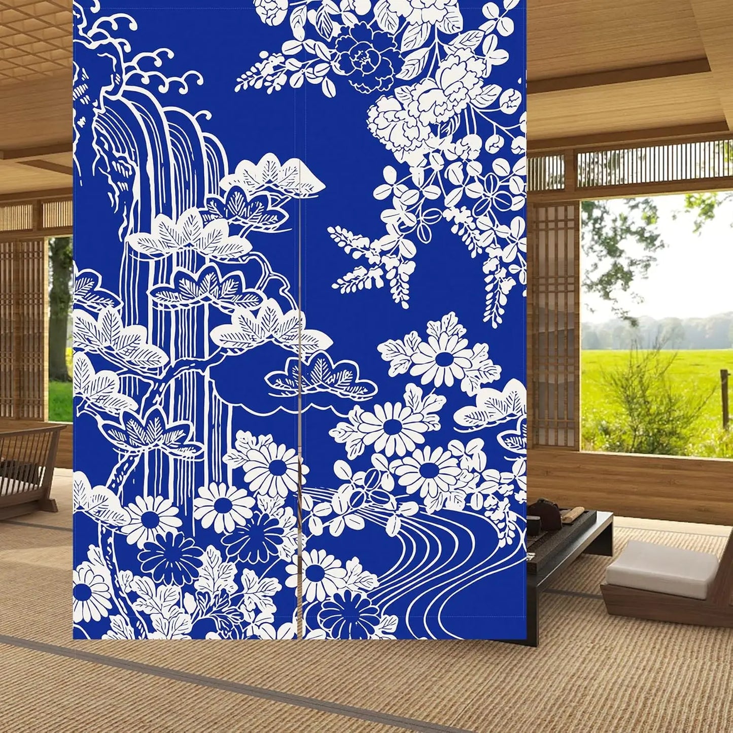 Japanese Noren Door Curtain – Traditional Oriental Auspicious Decor