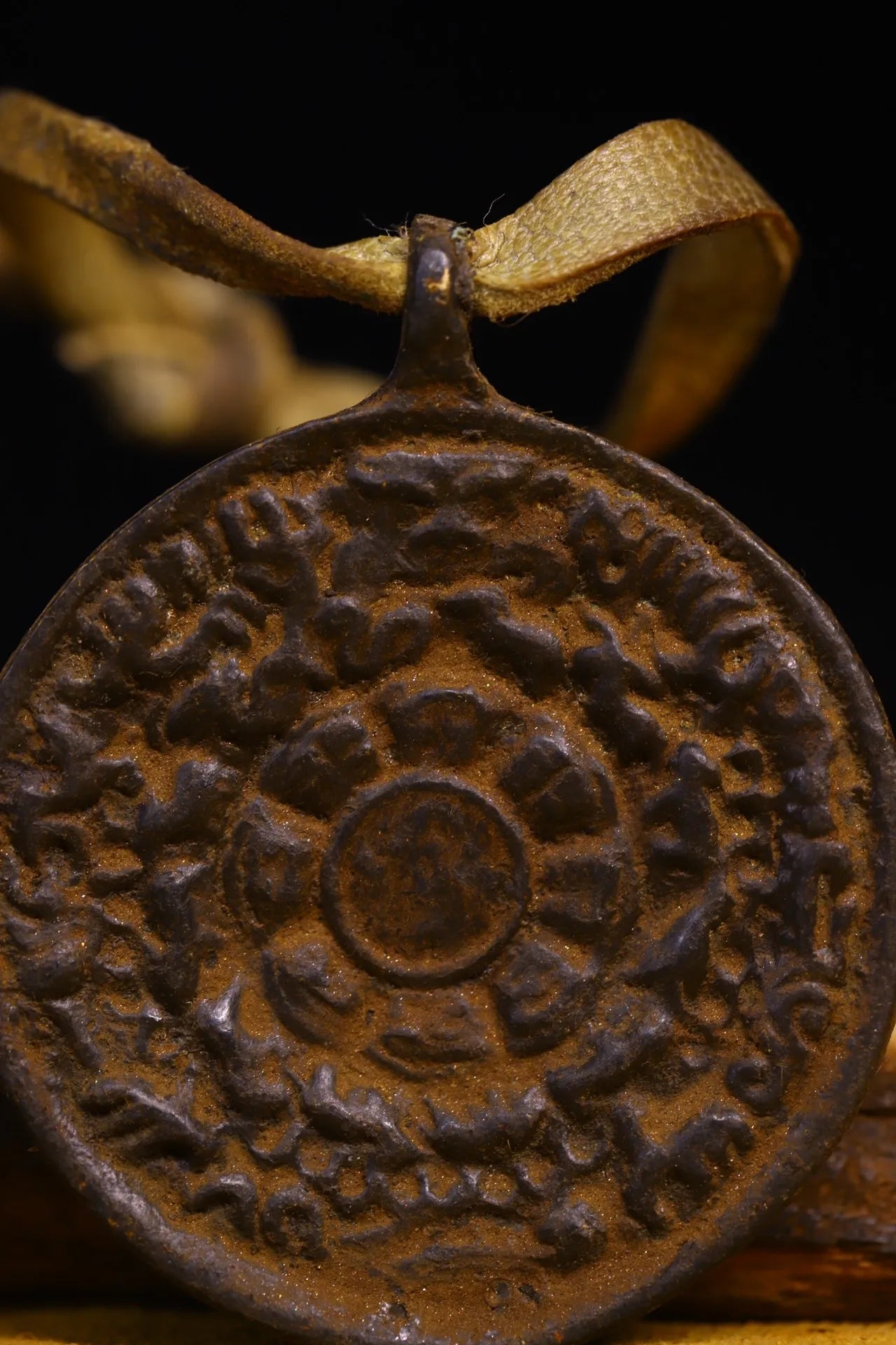 2" Bronze Cross Vajra Amulet – Temple Buddha Plate Protector