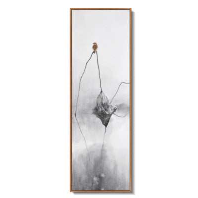 Lotus Ink Painting New Chinese Decorative Zen Mural