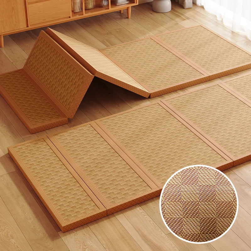 Faltbare japanische Tatami-Rattanmatte – Kühlende Sommer-Bodenmatte