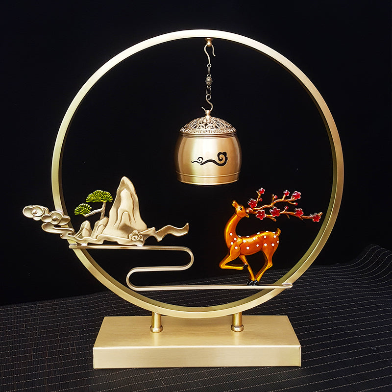 New Chinese Copper Altar and Fountain with Lights, Sound and Aromatherapy