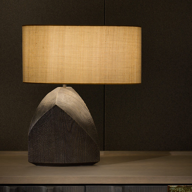 Japanese Wabi-Sabi Resin Table Lamp