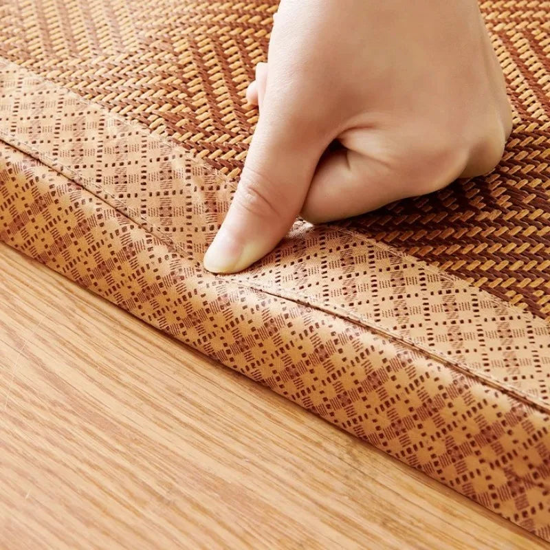 Faltbare japanische Tatami-Rattanmatte – Kühlende Sommer-Bodenmatte