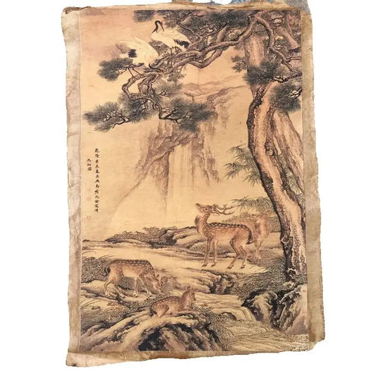 Rollo de papel de arroz chino – Trozo de arte mural “Nueve Diagramas” de Shen Quan