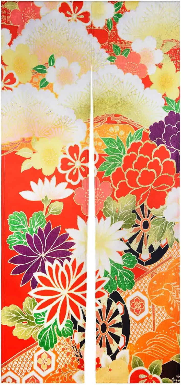 Japanese Noren Door Curtain – Traditional Oriental Auspicious Decor