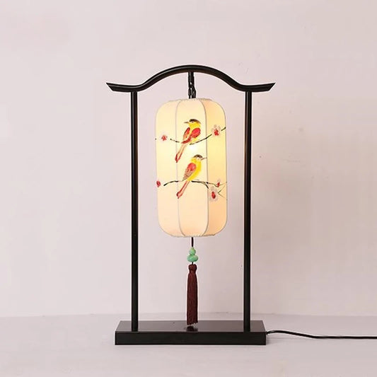 Lámparas de pie de farol clásico chino con tela, luces de pie para sala de estar, dormitorio, lámparas de iluminación de noche, luminaria, decoración del hogar
