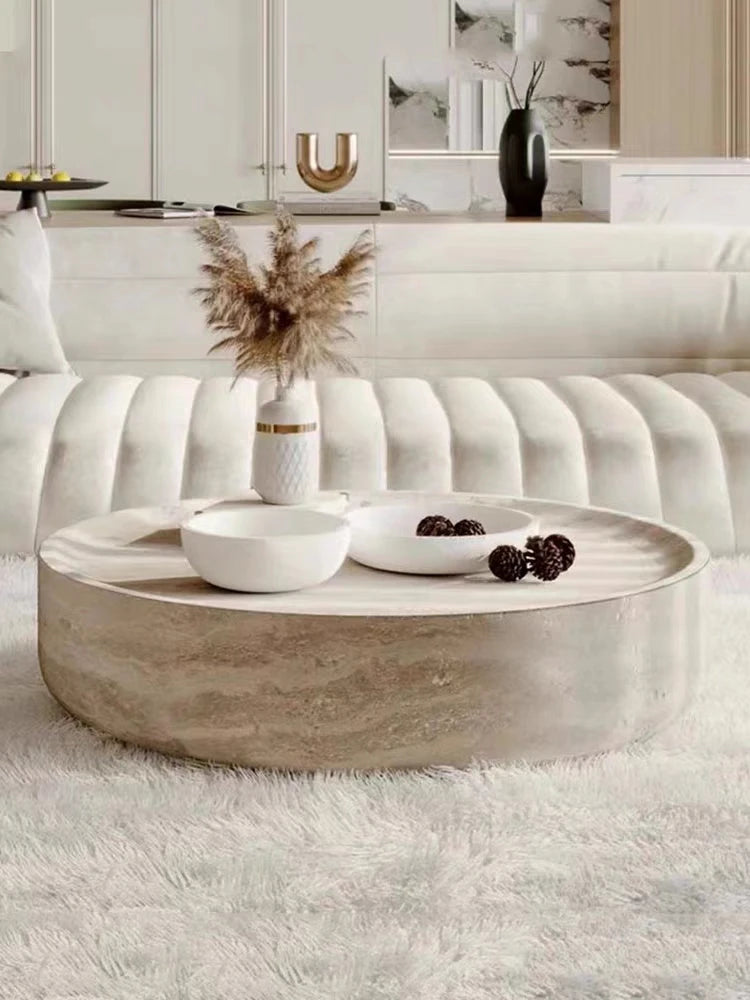 Clear Japanese Industrial Simple Cute Space Saving Coffee Table Unique Mesas Bajas Living Room Furniture Luxury Round Side Table