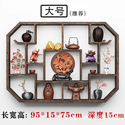 Solid Wood Duobao Bogu Display Shelf | Modern Chinese Curio Etagere