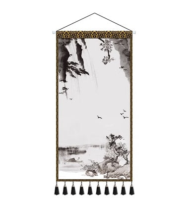 Chinese Style Water Shengcai Large Tapestry
