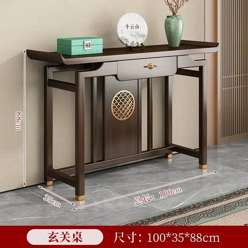 Rustic Chinese Console Table – Traditional Antique-Style Accent Table