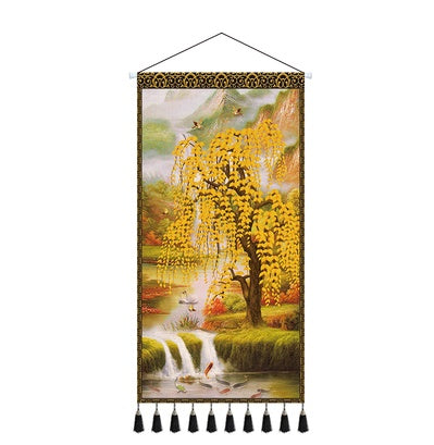 Chinese Style Water Shengcai Large Tapestry