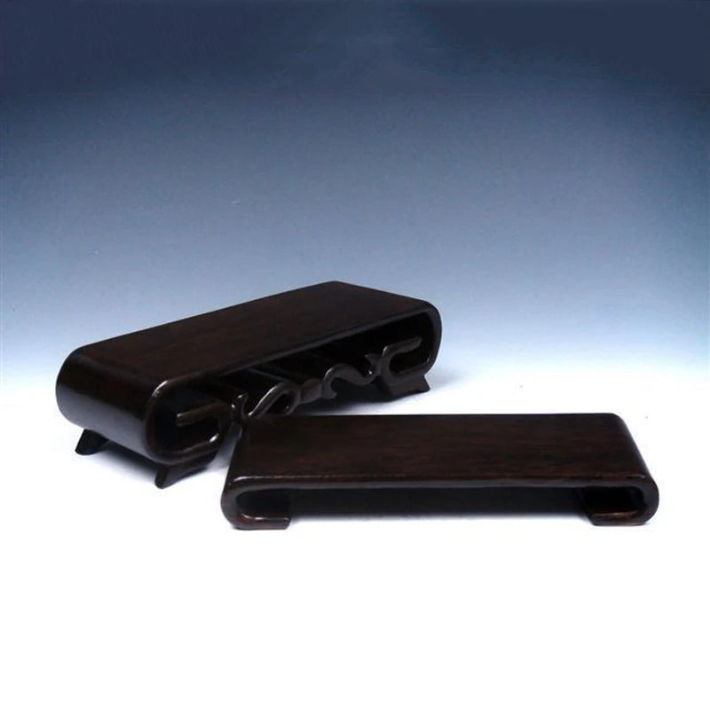 NEW Mahogany Hard Wood Large 2-in-1 Stands For *Netsuke, Snuff Bottles, Statue Household gift decorations