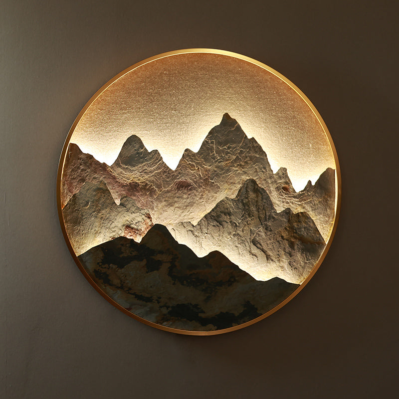 Modern Chinese Style Round Wall Art