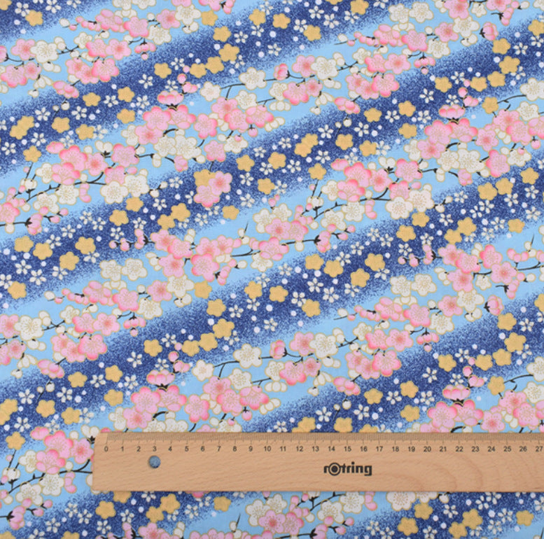 Japanese Style with Wind Stamping Handmade Fabric