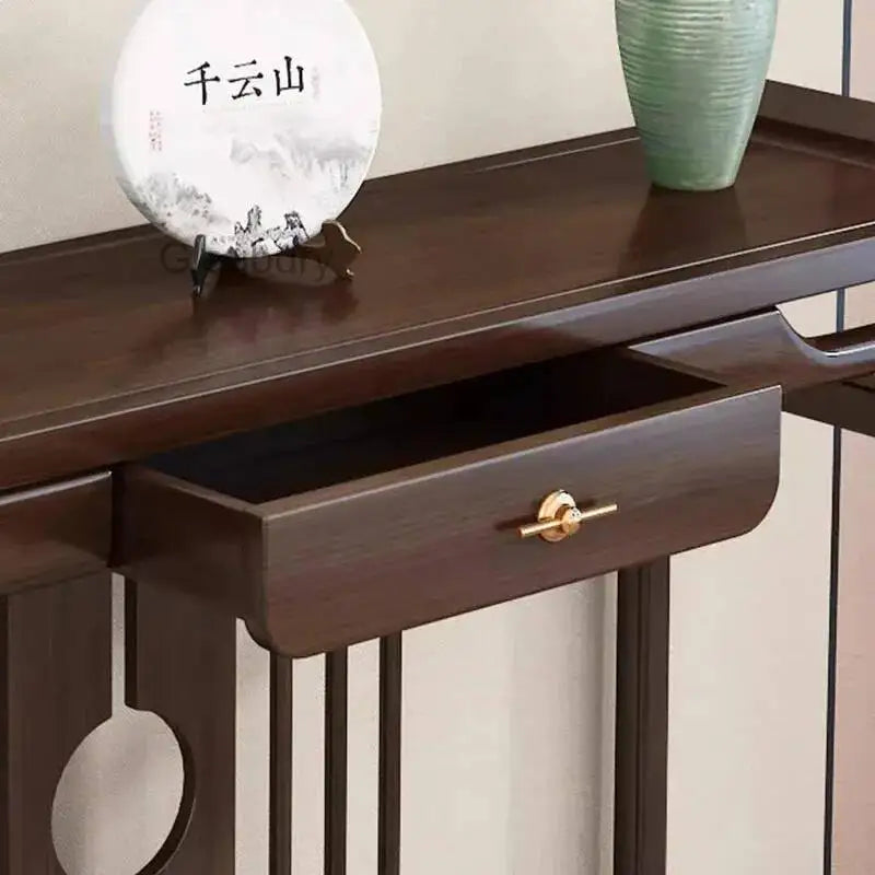 Rustic Chinese Console Table – Traditional Antique-Style Accent Table