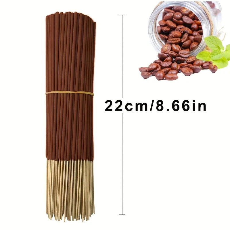 20/55/90/130Pcs Natural Coffee Aroma Sticks - High-Quality Wooden Aroma Sticks for Home Air Purification, Relaxation, Yoga, Office and Tea Room - Perfect for Halloween, Christmas, Easter, Etc., Coffee Bar Accessories