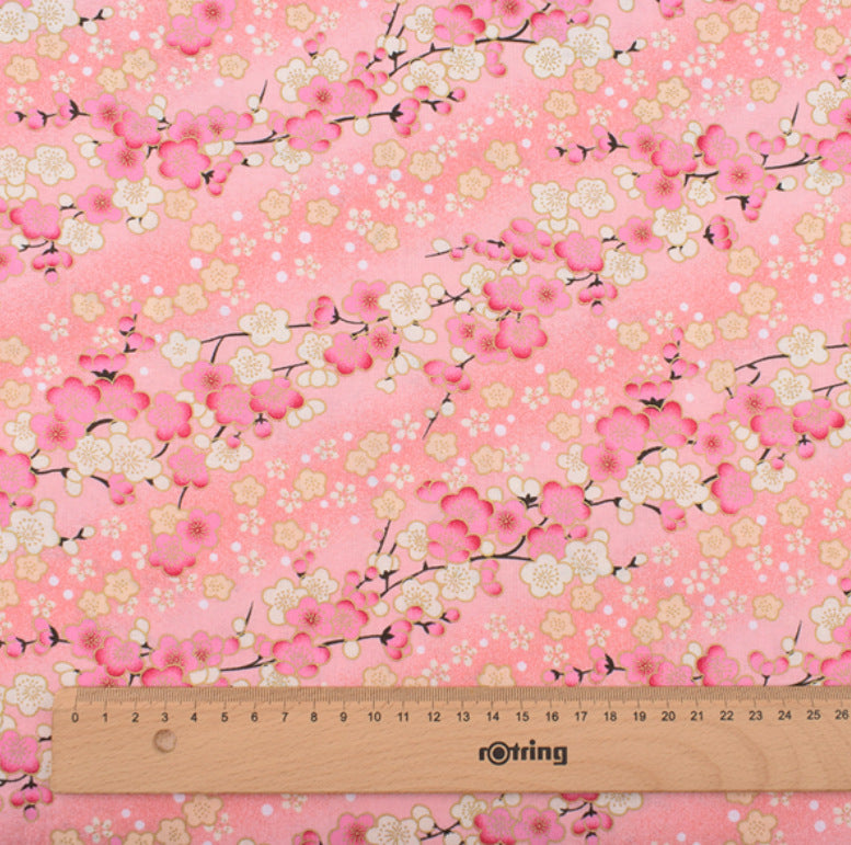 Japanese Style with Wind Stamping Handmade Fabric