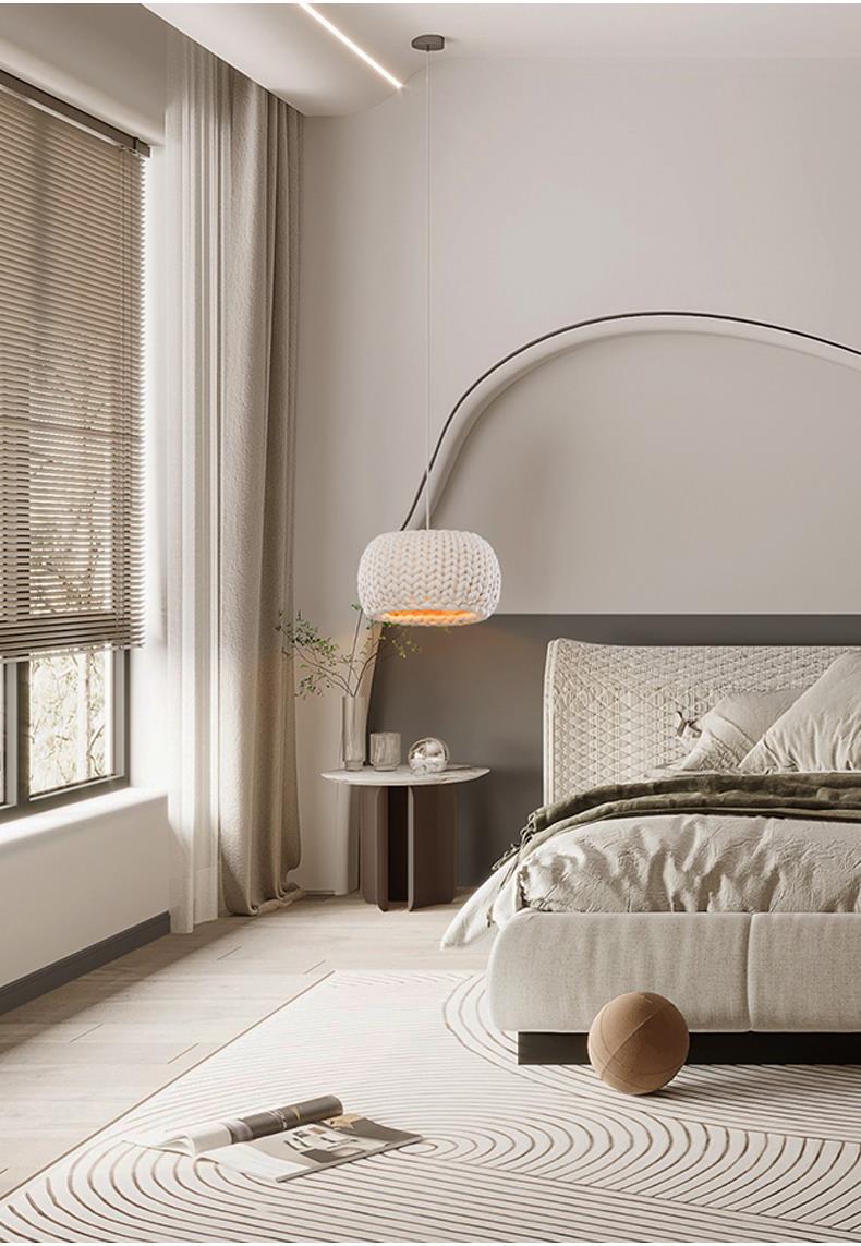 Japanese-style Ceiling Rope Art Chandelier