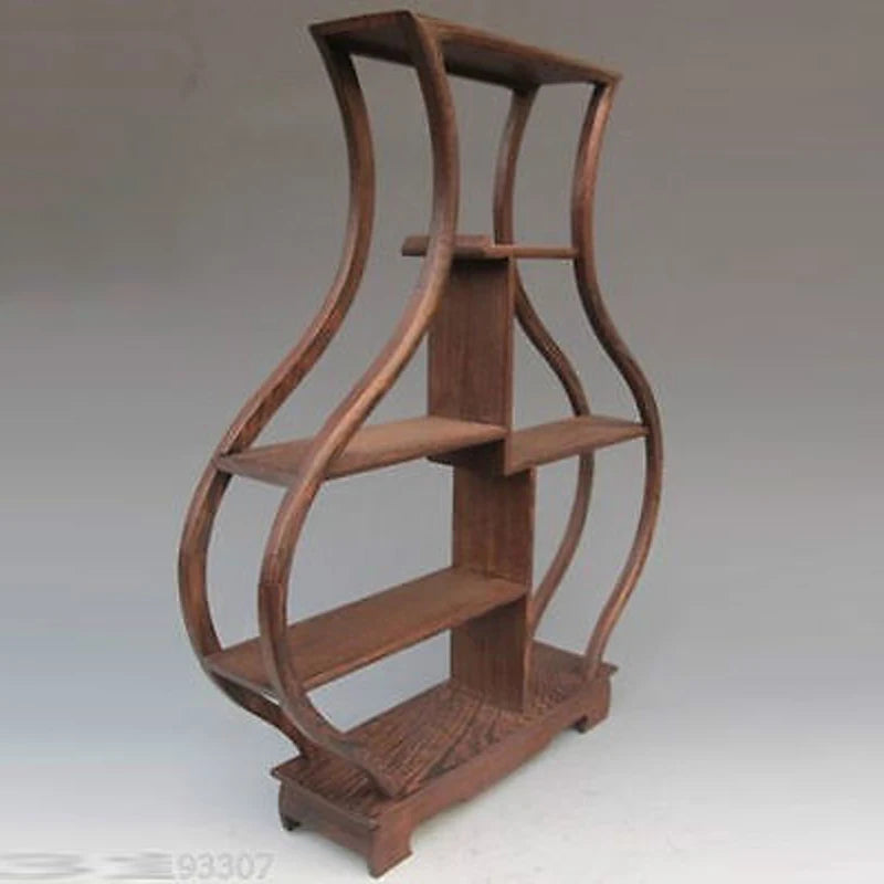Pretty wood Stand /SHELF For Netsuke / Snuff Bottles Or Curios