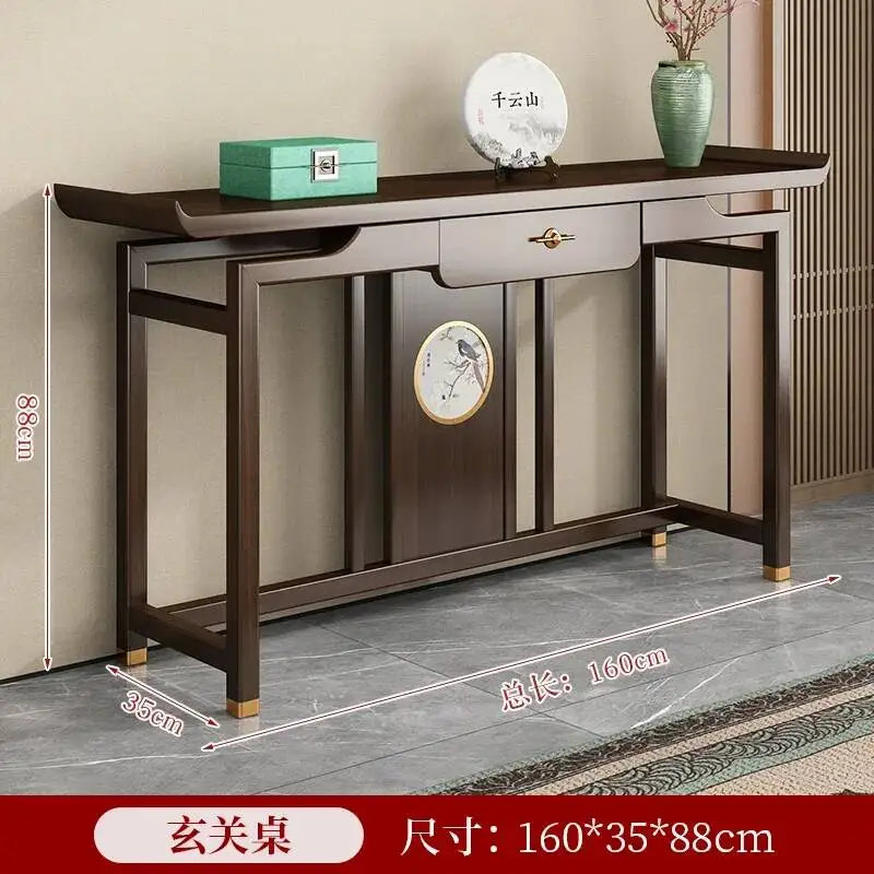 Rustic Chinese Console Table – Traditional Antique-Style Accent Table