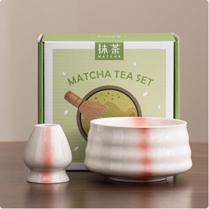 Ceramic Matcha Bowl Set – Two-Piece Stoneware