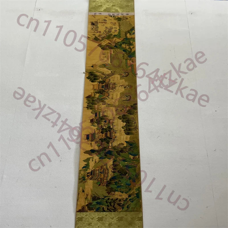 Qiu Ying “Along the River During Qingming” Scroll – Chinese Riverside Scene Painting