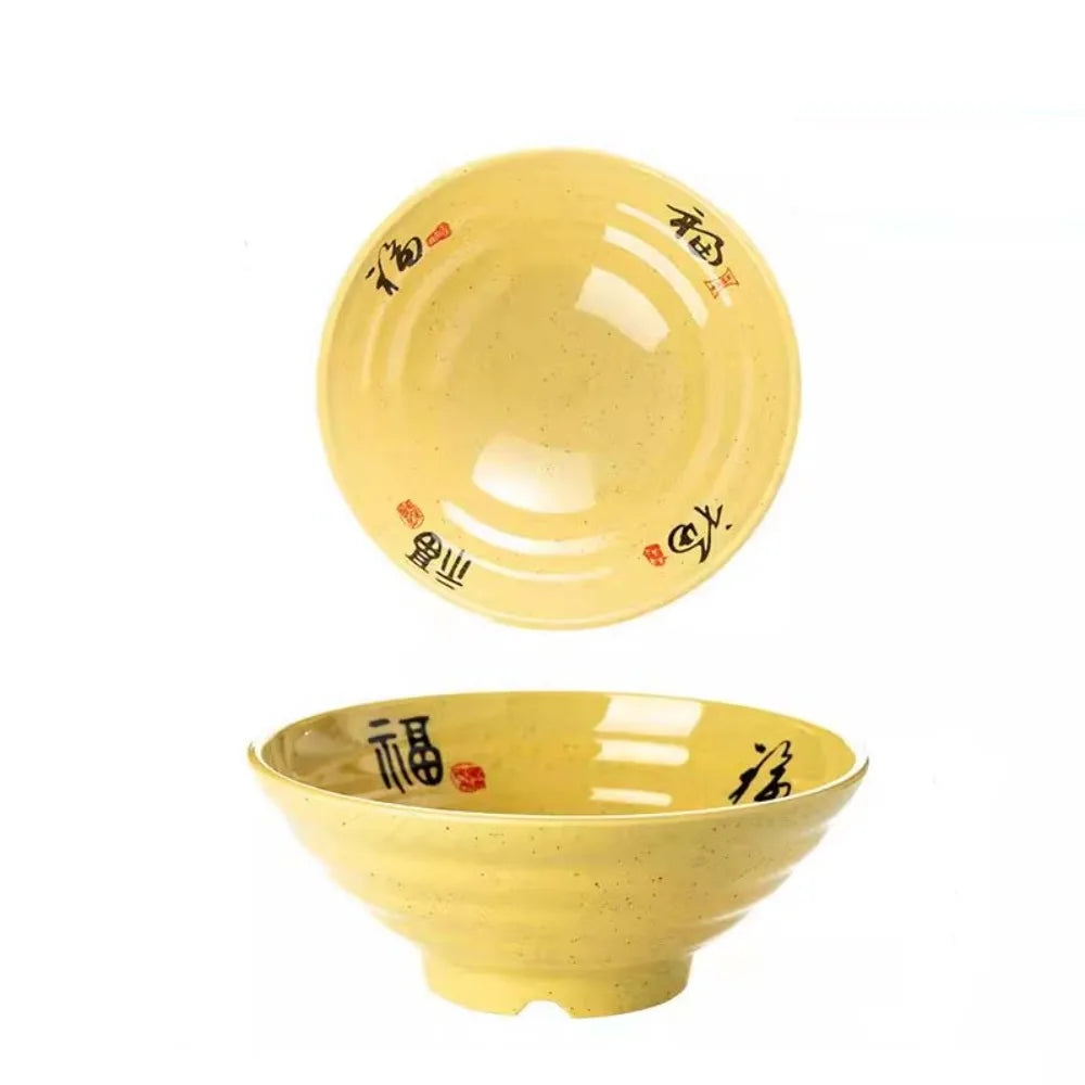 Shatterproof Melamine Ramen & Noodle Bowl – Japanese Commercial-Grade Soup Bowl