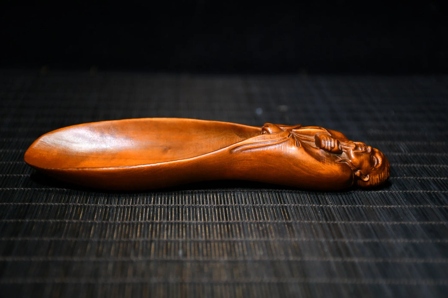 6" Boxwood Lu Yu Tea God Statue – Tea Ceremony Scoop & Altar Figure