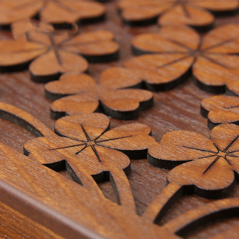 Chinese Classical Wood Carved Jewelry Box