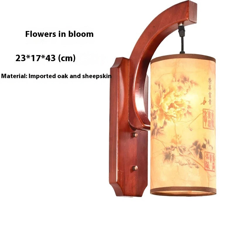 Chinese Antique Style Wooden and Fabric Lanterns