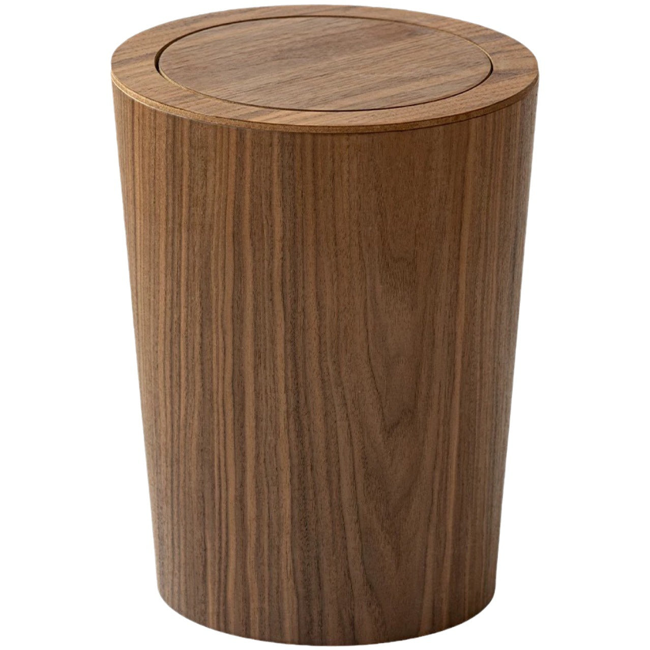 Japanese Minimalist Wooden Trash Can For Home Use